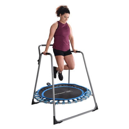 Stamina JumpSport 125 Home Fitness Trampoline | 44in Frame, 32 Resistance Cords | Cardio & Rehab Workouts | 250lb Capacity | Model 35-1825