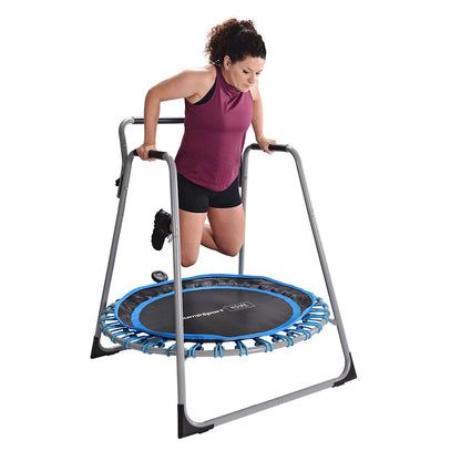 Stamina JumpSport 125 Home Fitness Trampoline | 44in Frame, 32 Resistance Cords | Cardio & Rehab Workouts | 250lb Capacity | Model 35-1825