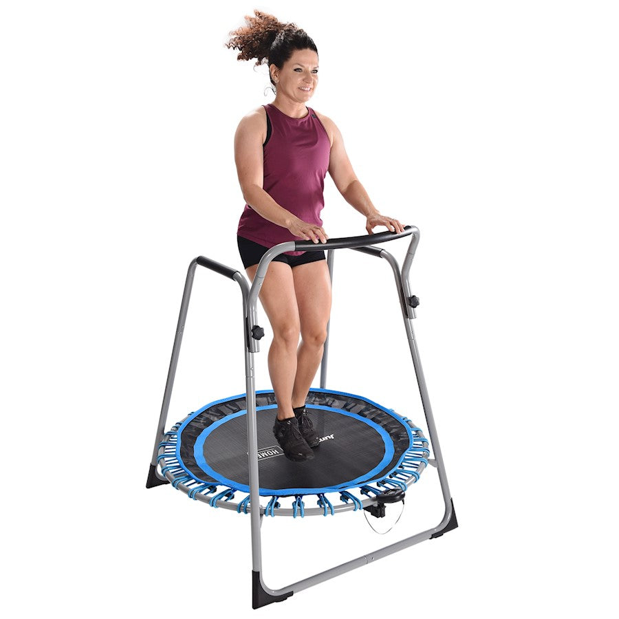 Stamina JumpSport 125 Home Fitness Trampoline | 44in Frame, 32 Resistance Cords | Cardio & Rehab Workouts | 250lb Capacity | Model 35-1825