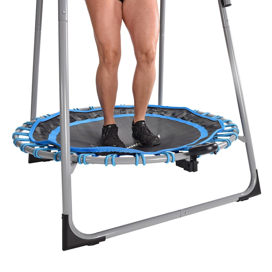 Stamina JumpSport 125 Home Fitness Trampoline | 44in Frame, 32 Resistance Cords | Cardio & Rehab Workouts | 250lb Capacity | Model 35-1825