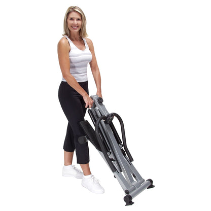 Stamina SpaceMate Folding Stepper | 30in Steel Frame, Hydraulic Resistance | Home Cardio & Toning | Folds for Storage | Model 40-0069