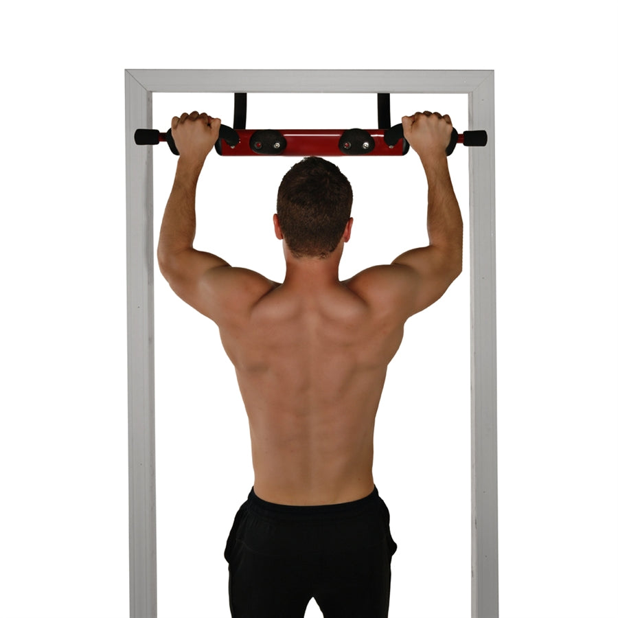 Stamina X Boulder Fit Doorway Trainer | Steel Frame, Foam Grips & Rock Holds | Home Pull-Up & Dip Bar for Doorway | Model 50-0085
