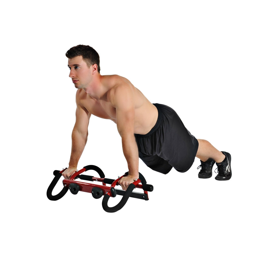 Stamina X Boulder Fit Doorway Trainer | Steel Frame, Foam Grips & Rock Holds | Home Pull-Up & Dip Bar for Doorway | Model 50-0085