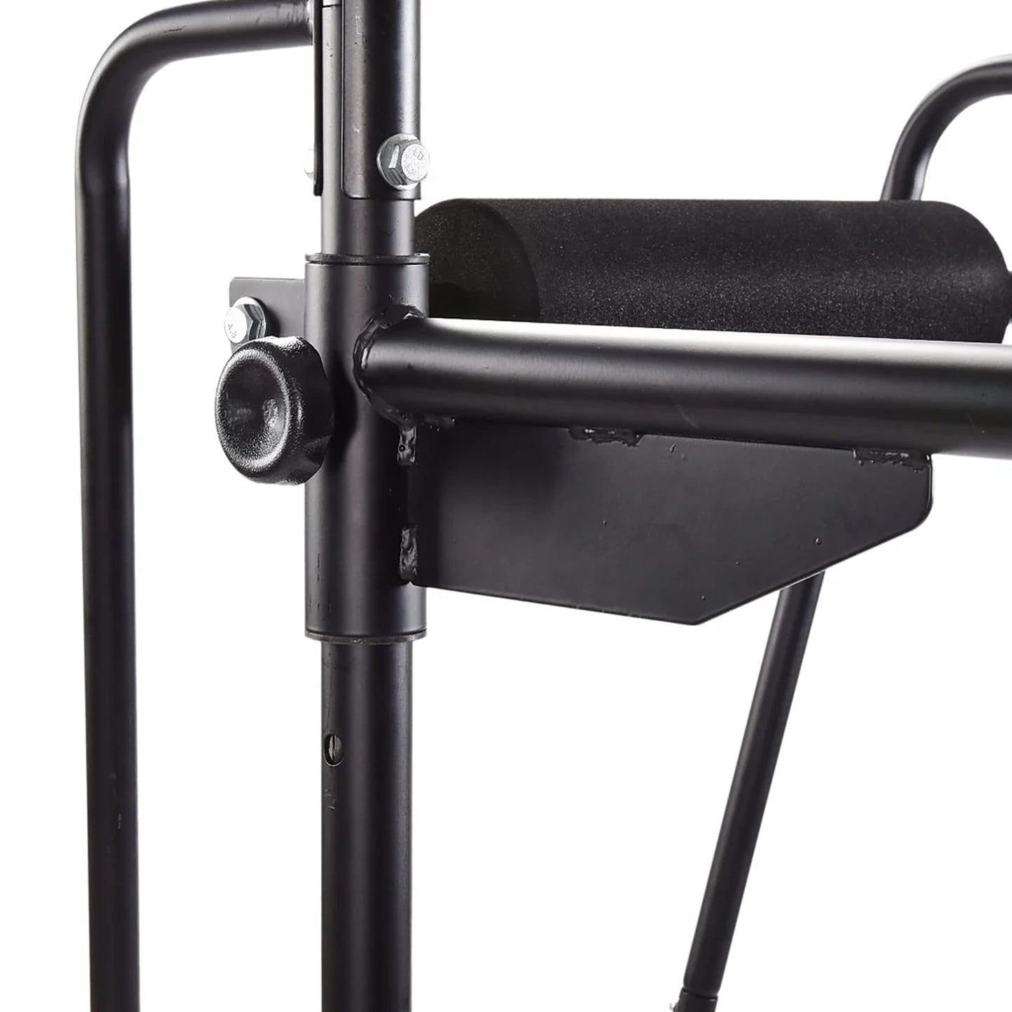 Stamina Power Tower 1698 | Black Steel Frame with Vinyl Upholstery | Home Gym Strength Training for Pull-Ups, Dips & Core | Model 50-1698