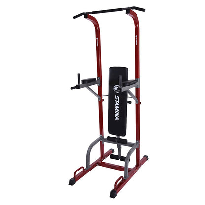 Stamina Full Body Power Tower 1735 | Steel Frame Home Gym | Strength Training for Pull-Ups, Dips & Core | 75 x 40 x 85 in | Model 50-1735