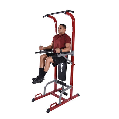Stamina Full Body Power Tower 1735 | Steel Frame Home Gym | Strength Training for Pull-Ups, Dips & Core | 75 x 40 x 85 in | Model 50-1735
