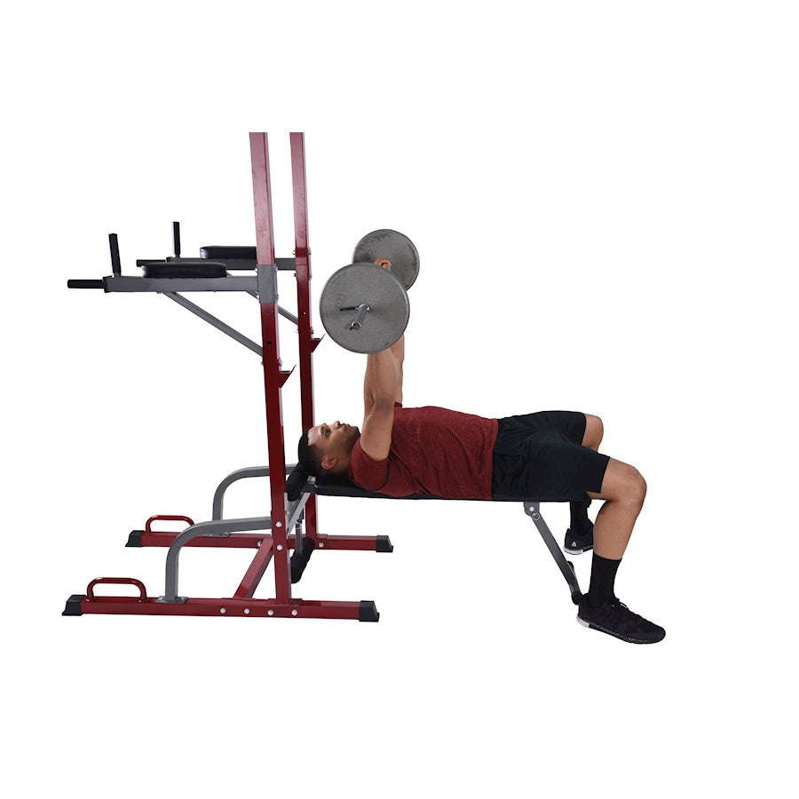 Stamina Full Body Power Tower 1735 | Steel Frame Home Gym | Strength Training for Pull-Ups, Dips & Core | 75 x 40 x 85 in | Model 50-1735