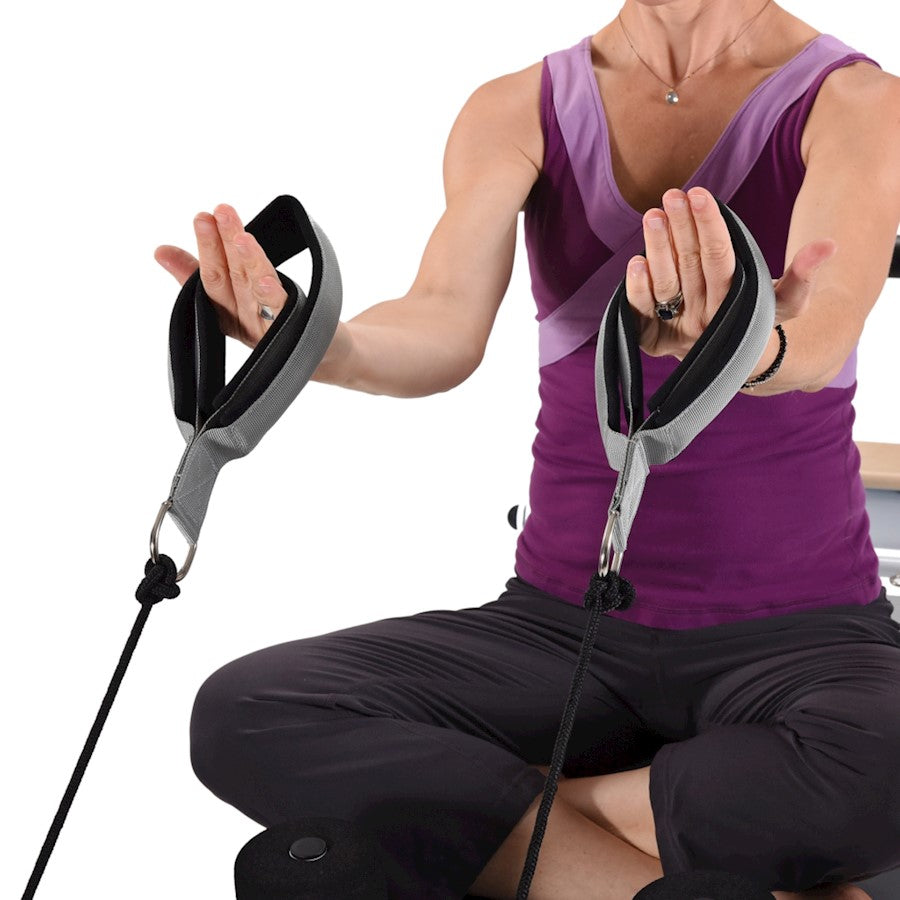 Stamina AeroPilates Precision Double Loop Straps | Textured Padded Loops for Feet & Hands | Pilates Reformer Accessory | Model 55-0014