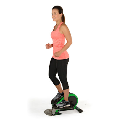 Stamina InMotion Elliptical | Compact Green Steel Frame | Low-Impact Cardio for Home & Office | 24.5 x 17 x 11.38 in | Model 55-1602