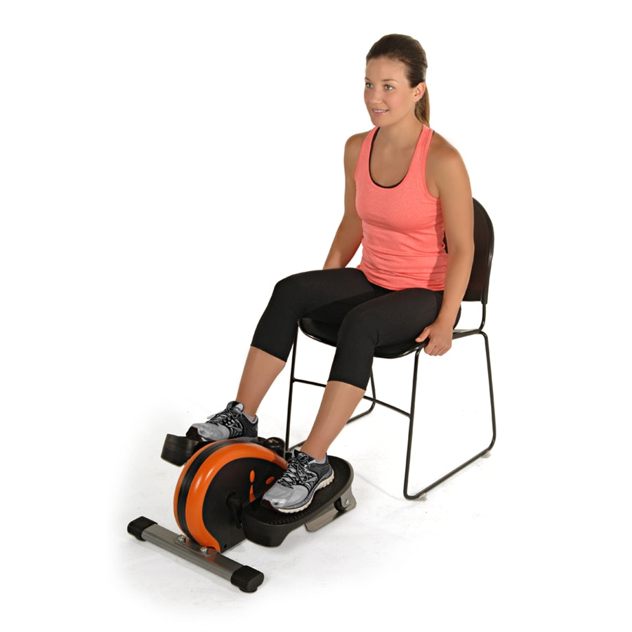 Stamina InMotion Elliptical | Compact Orange Steel Frame | Low-Impact Cardio for Home & Office | 24.5 x 17 x 11.38 in | Model 55-1603