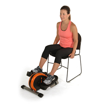 Stamina InMotion Elliptical | Compact Orange Steel Frame | Low-Impact Cardio for Home & Office | 24.5 x 17 x 11.38 in | Model 55-1603