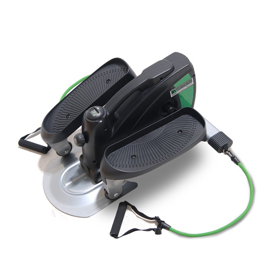 Stamina InMotion Compact Elliptical with Resistance Tubes | Portable Seated/Standing Cardio for Home & Office | Adjustable Tension | Model 55-1621B