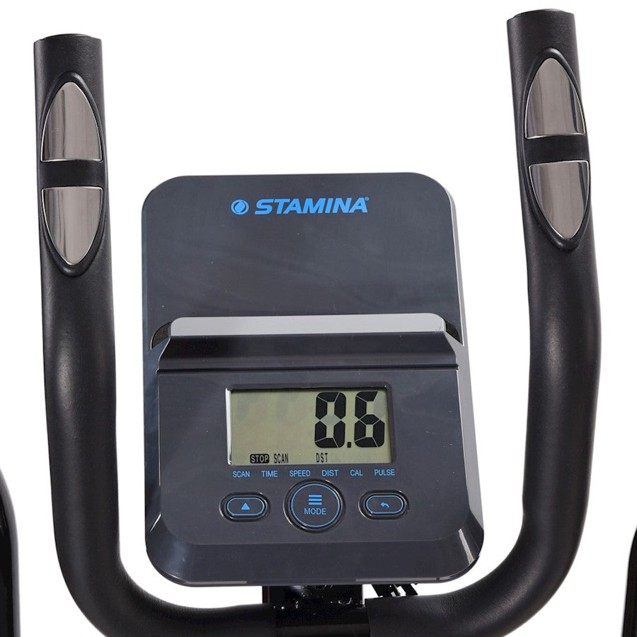 Stamina Elliptical Trainer 704 | Home Gym Cardio Machine with 8 Resistance Levels & Device Tray | 46 x 24 x 52 in | Model 55-1704