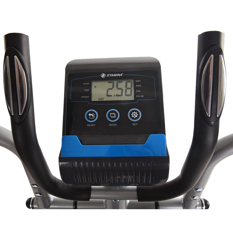 Stamina Elliptical Trainer 708 | 8-Level Magnetic Resistance Home Elliptical | Low-Impact Cardio for Home Gym | 46 x 24 x 62 in | Model 55-1708