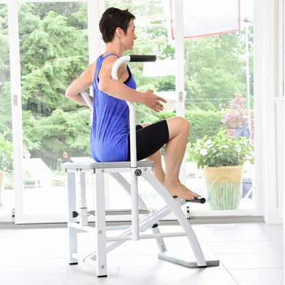 Stamina Aeropilates Precision Pilates Chair | Wood Frame with Padded Seat | Home Studio & Reformer Companion | 29.5 x 28.25 x 47 in | Model 55-4215