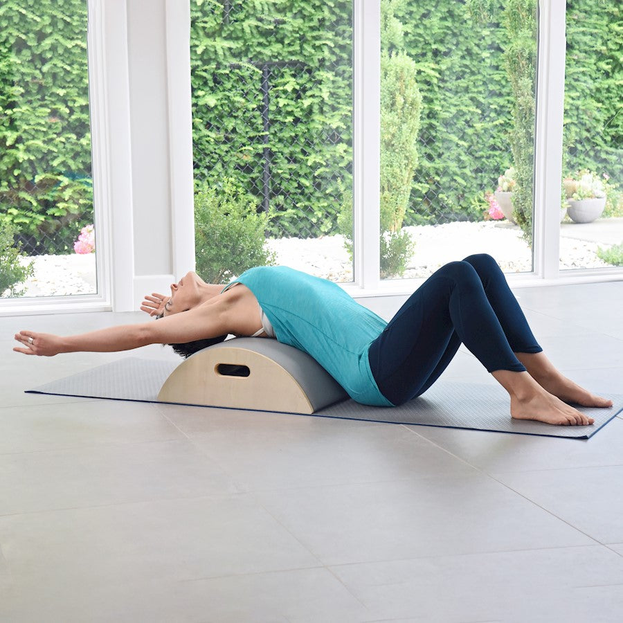 Stamina Aeropilates Precision ARC Barrel | Wood Frame with Padded Top | Home Pilates & Stretching | 20 x 24 x 7 in | Model 55-4241