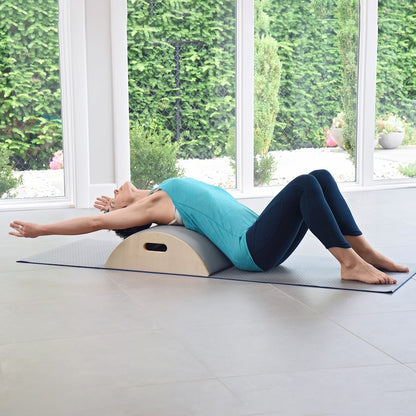 Stamina Aeropilates Precision ARC Barrel | Wood Frame with Padded Top | Home Pilates & Stretching | 20 x 24 x 7 in | Model 55-4241