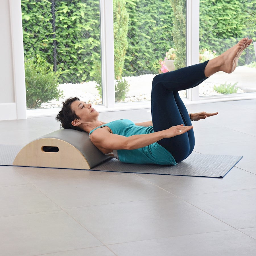 Stamina Aeropilates Precision ARC Barrel | Wood Frame with Padded Top | Home Pilates & Stretching | 20 x 24 x 7 in | Model 55-4241