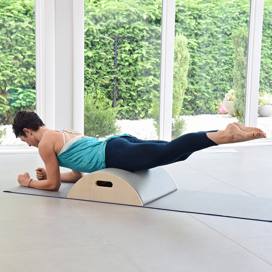 Stamina Aeropilates Precision ARC Barrel | Wood Frame with Padded Top | Home Pilates & Stretching | 20 x 24 x 7 in | Model 55-4241