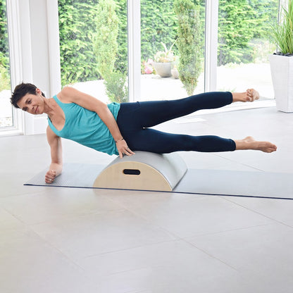 Stamina Aeropilates Precision ARC Barrel | Wood Frame with Padded Top | Home Pilates & Stretching | 20 x 24 x 7 in | Model 55-4241
