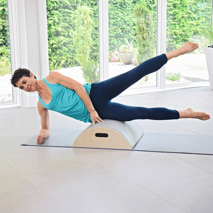 Stamina Aeropilates Precision ARC Barrel | Wood Frame with Padded Top | Home Pilates & Stretching | 20 x 24 x 7 in | Model 55-4241