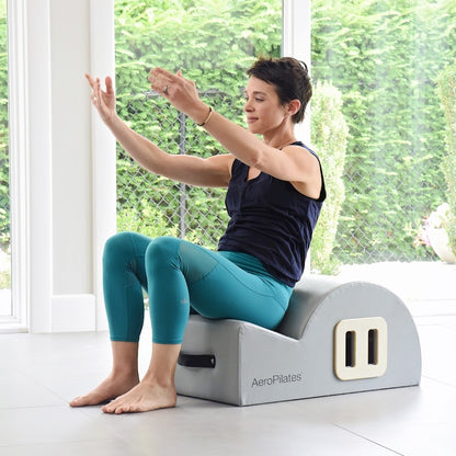 Stamina Aeropilates Precision Spine Corrector | Wood Frame with Padded Top | Posture & Core Strengthening | 28.5 x 16.5 x 13.4 in | Model 55-4255
