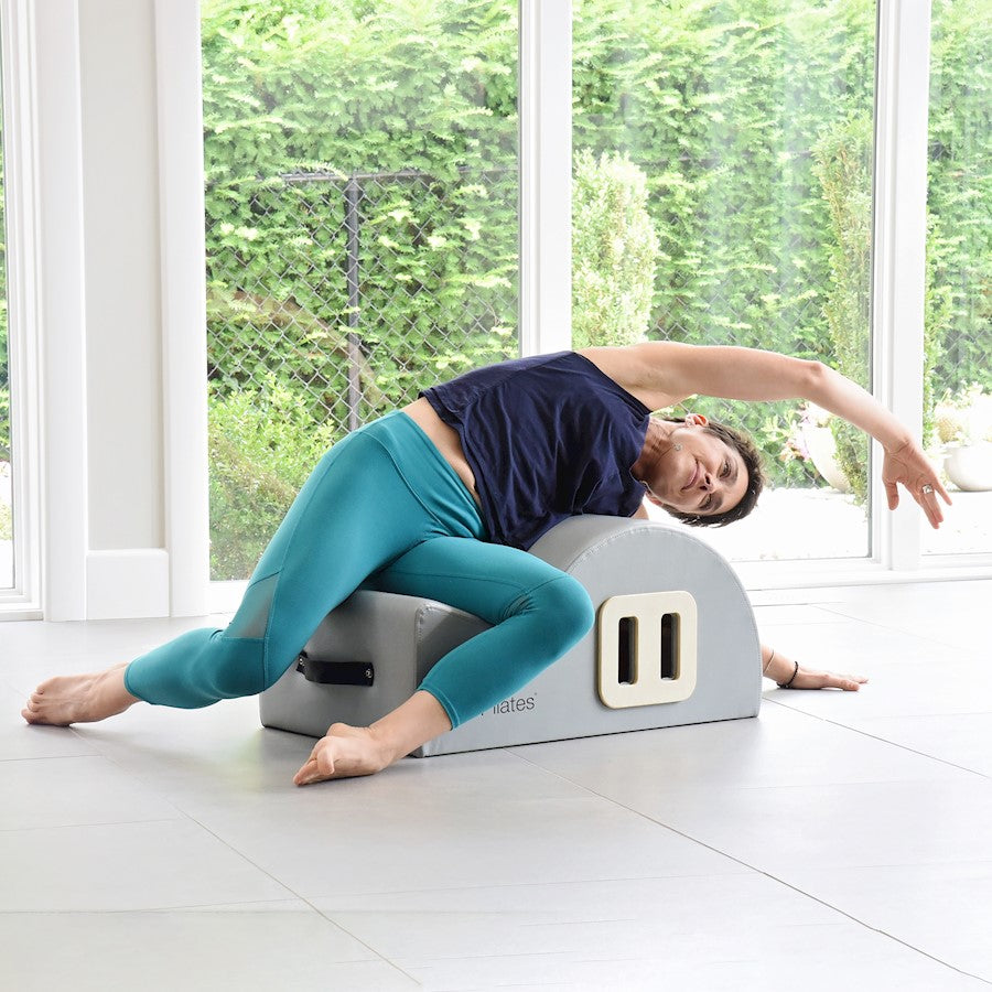 Stamina Aeropilates Precision Spine Corrector | Wood Frame with Padded Top | Posture & Core Strengthening | 28.5 x 16.5 x 13.4 in | Model 55-4255