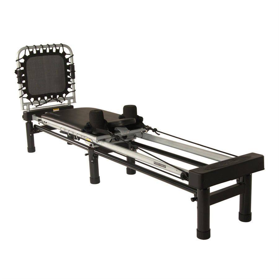Stamina AeroPilates 266 Reformer with Stand & Rebounder | 3-Cord Resistance | Home Pilates Machine | 85 x 20 x 35 in | Model 55-4266