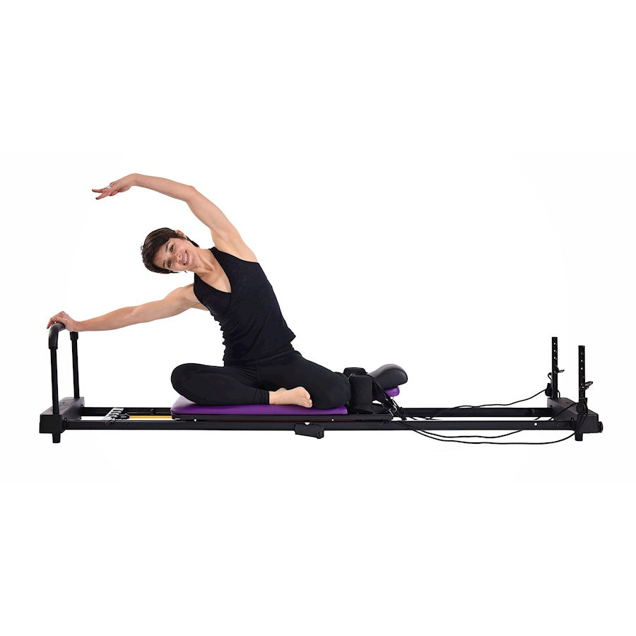 Stamina AeroPilates 379 Reformer Plus | 4-Cord Resistance & Cardio Rebounder | Home Pilates Machine | Foldable | Model 55-4379