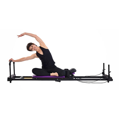 Stamina AeroPilates 379 Reformer Plus | 4-Cord Resistance & Cardio Rebounder | Home Pilates Machine | Foldable | Model 55-4379