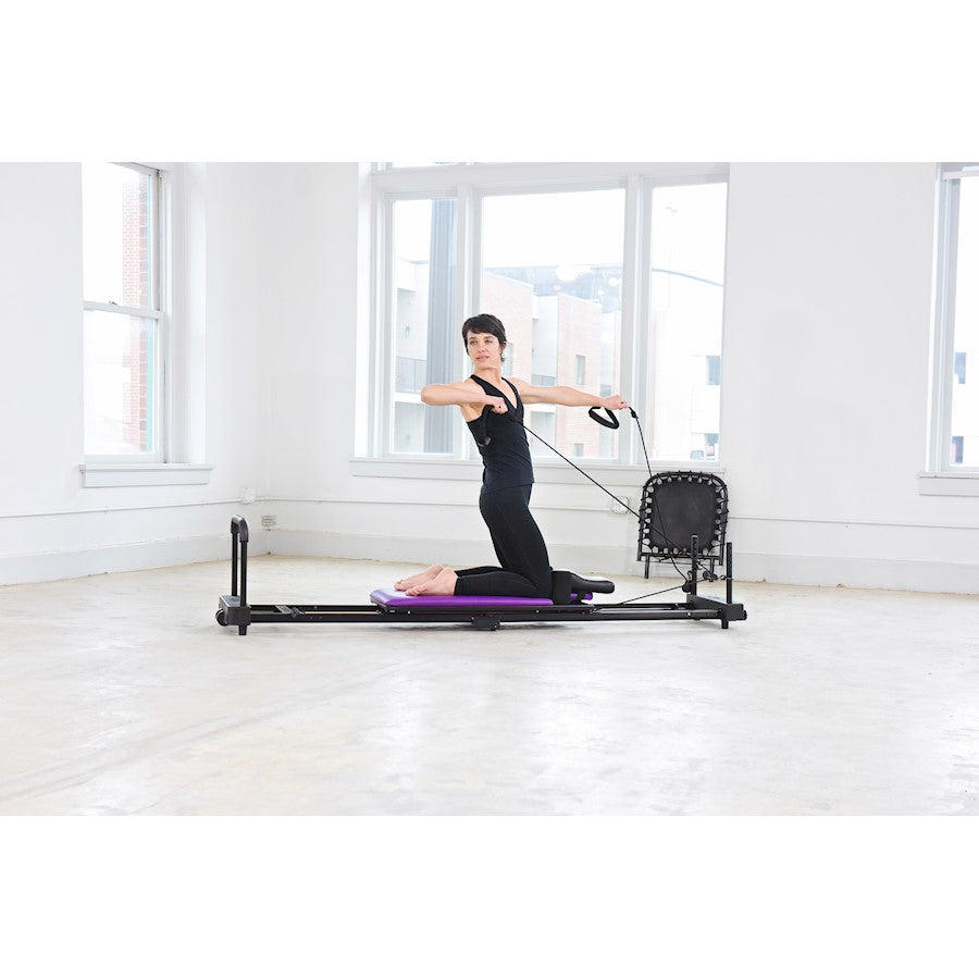 Stamina AeroPilates 379 Reformer Plus | 4-Cord Resistance & Cardio Rebounder | Home Pilates Machine | Foldable | Model 55-4379