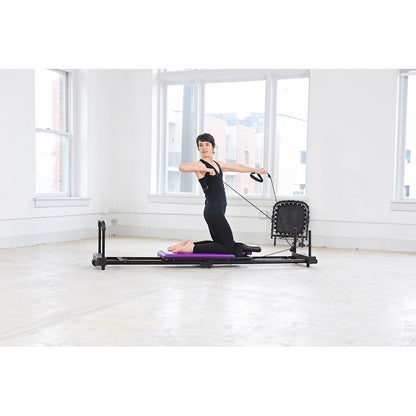 Stamina AeroPilates 379 Reformer Plus | 4-Cord Resistance & Cardio Rebounder | Home Pilates Machine | Foldable | Model 55-4379