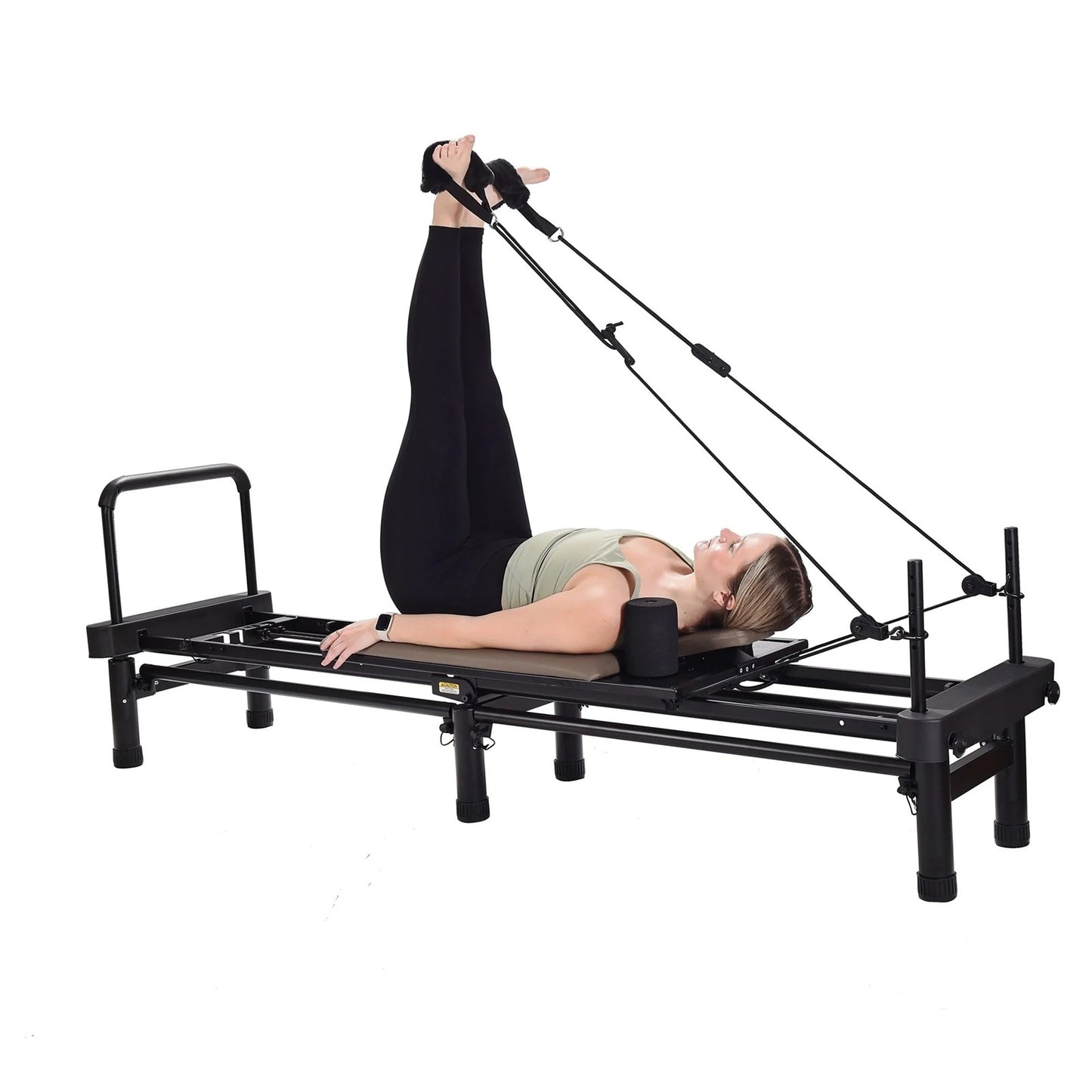 Stamina AeroPilates 651 Reformer with Stand & Rebounder | 4-Cord Resistance | Home Pilates Machine | 86.25 x 20 x 34.5 in | Model 55-4651
