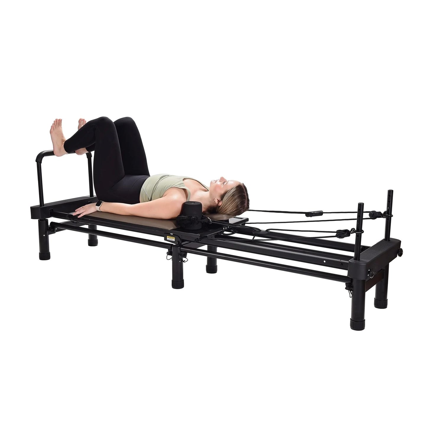 Stamina AeroPilates 651 Reformer with Stand & Rebounder | 4-Cord Resistance | Home Pilates Machine | 86.25 x 20 x 34.5 in | Model 55-4651