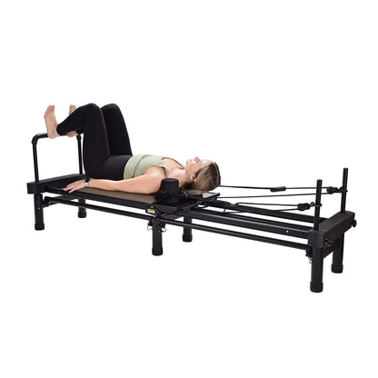 Stamina AeroPilates 651 Reformer with Stand & Rebounder | 4-Cord Resistance | Home Pilates Machine | 86.25 x 20 x 34.5 in | Model 55-4651
