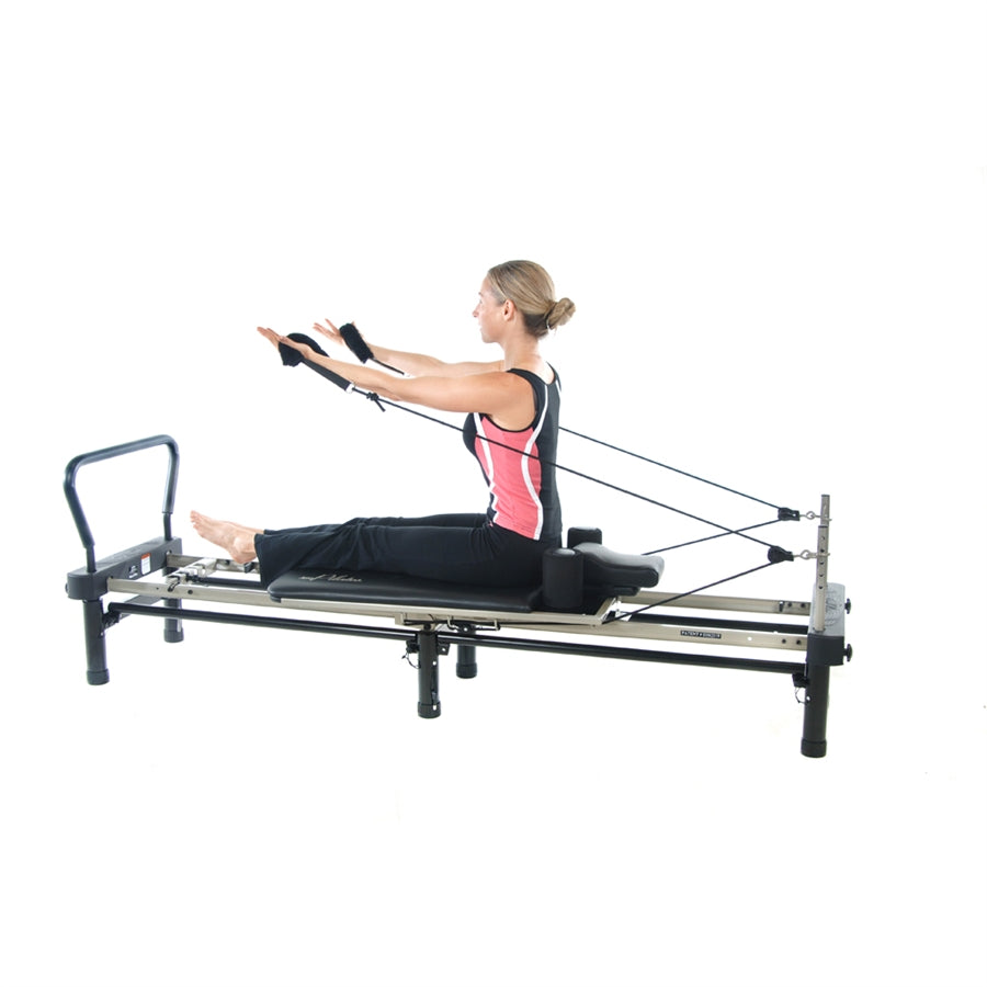 Stamina AeroPilates Premier Reformer | Cardio Rebounder & Stand | Home Pilates for Full Body Toning | 25 x 47 x 14 in | Model 55-4700