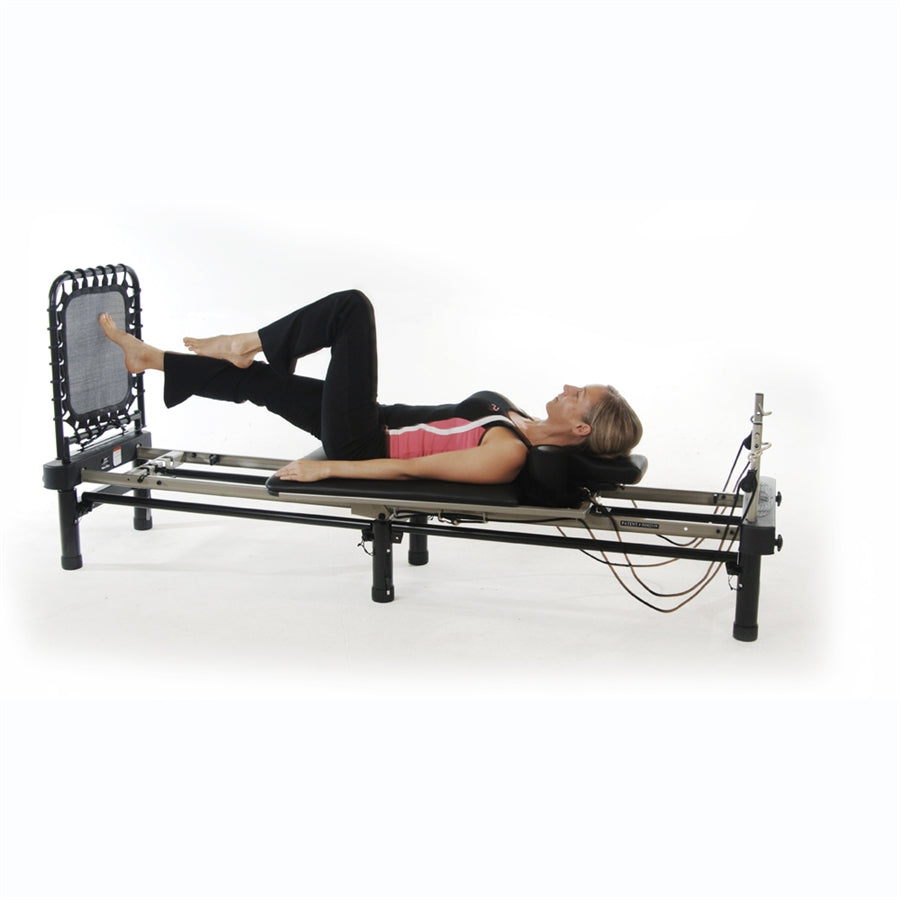 Stamina AeroPilates Premier Reformer | Cardio Rebounder & Stand | Home Pilates for Full Body Toning | 25 x 47 x 14 in | Model 55-4700