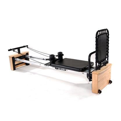 Stamina AeroPilates Pro XP557 Reformer | Wood Frame with Aluminum Rails | Home Pilates & Cardio | 98 x 23.25 x 15 in | Model 55-5557