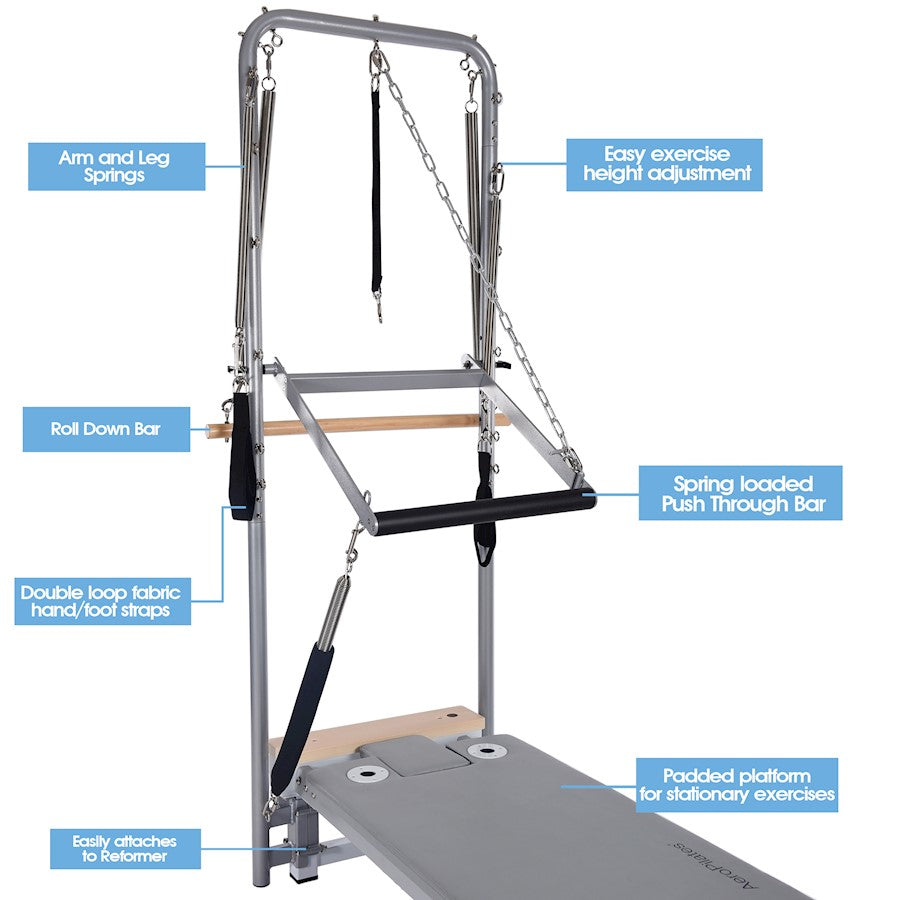 Stamina AeroPilates Cadillac Accessory | Steel Frame | For Precision 610 Reformer | 29.75 x 3.25 x 74.25 in | Model 55-5602