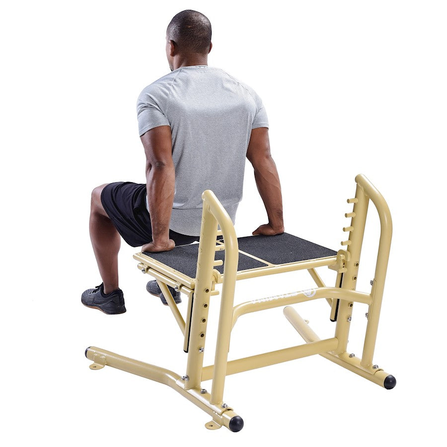 Stamina Outdoor Fitness Adjustable Plyo Box | 5-Height Plyometric Stand | Outdoor Gym & Backyard | 24 x 24 x 24 in | Model 65-1200