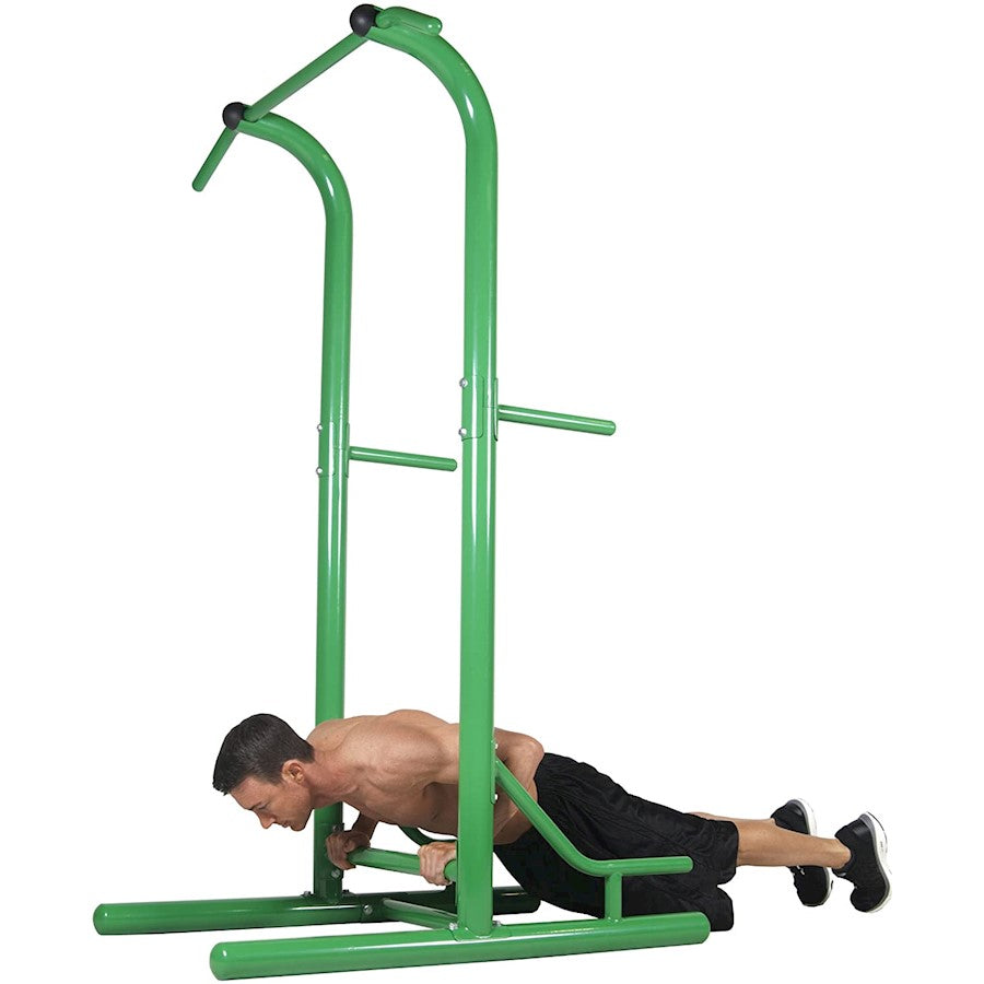 Stamina Outdoor Power Tower | Steel Frame with UV-Resistant Paint | Backyard & Patio Strength Training | 49 x 50 x 81 in | Model 65-1460