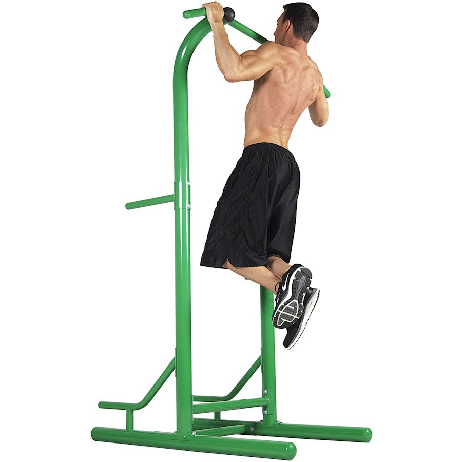 Stamina Outdoor Power Tower | Steel Frame with UV-Resistant Paint | Backyard & Patio Strength Training | 49 x 50 x 81 in | Model 65-1460