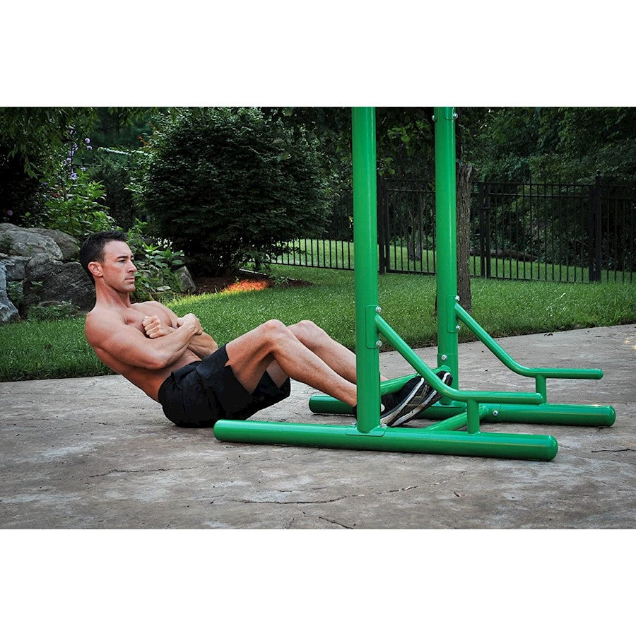 Stamina Outdoor Power Tower | Steel Frame with UV-Resistant Paint | Backyard & Patio Strength Training | 49 x 50 x 81 in | Model 65-1460