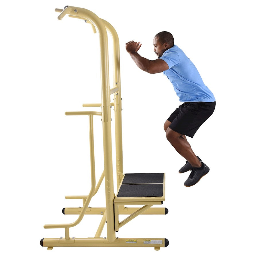 Stamina Outdoor Power Tower Pro | Steel Frame with UV-Resistant Paint | Backyard & Patio Strength Training | Model 65-1485