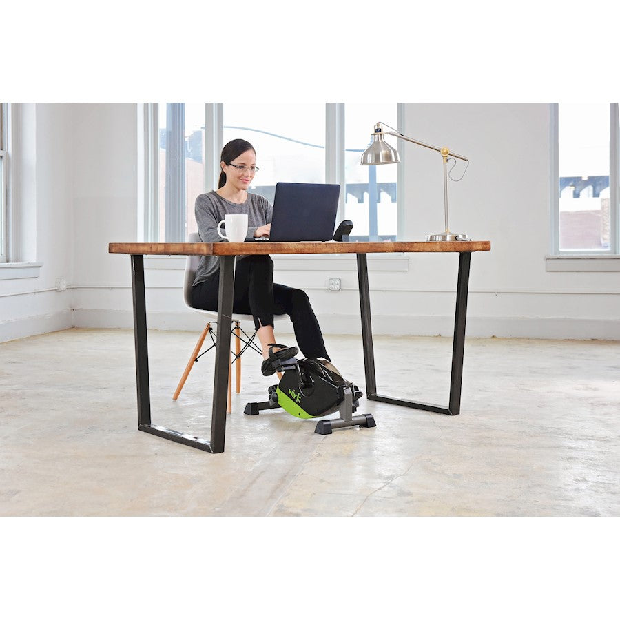 Stamina WIRK Under Desk Exercise Bike | Quiet Magnetic Resistance | Office & Home Desk Workout | 23.5 x 12 x 11 in | Model 85-1200