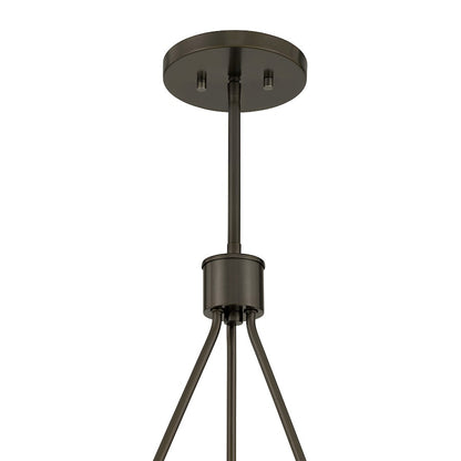 Savoy House Darien 6 Light Chandelier, Mediterranean Bronze/Ice