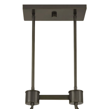 Savoy House Darien 8Lt Linear Chandelier, Mediterranean Bronze/Ice