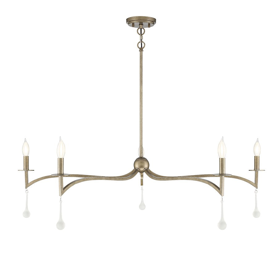 5 Light Chandelier, Chelsea Gold