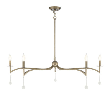 5 Light Chandelier, Chelsea Gold