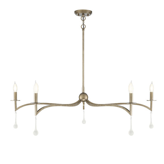 5 Light Chandelier, Chelsea Gold